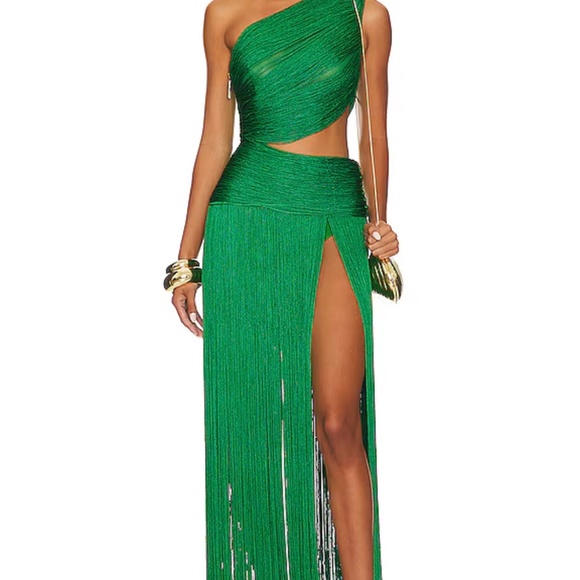 Jafari Sierra Sleeveless Gown in Green